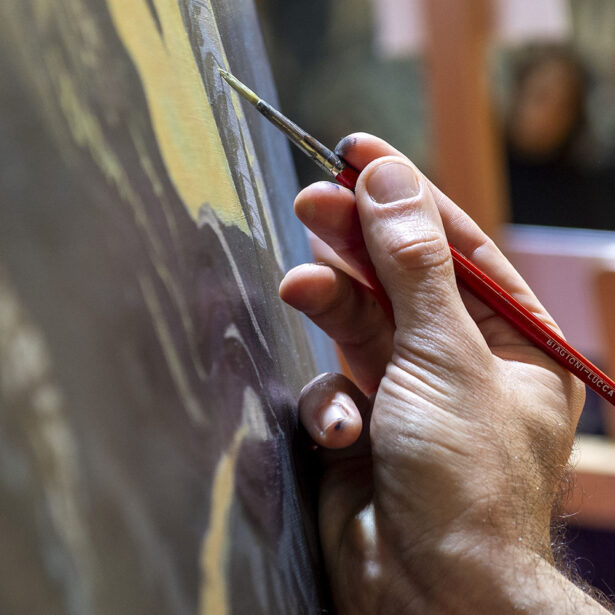 Live-painting a Collezionando con Area Performance